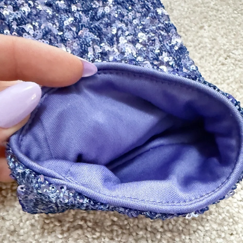 SHOSHANNA - Serena Glitter Mini Dress - Periwinkle- size 8 - Immaculate - Picture 8 of 16